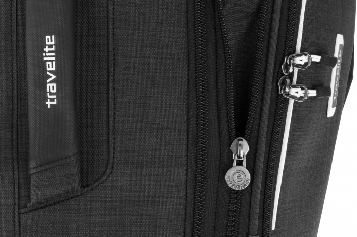 Troler de cala Travelite PROOF 4 roti  Mediu Extensibil Negru [6]