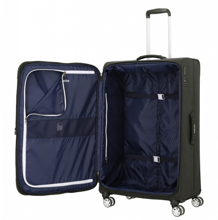 Troler de cala Travelite PROOF 4 roti  Mediu Extensibil Negru [8]