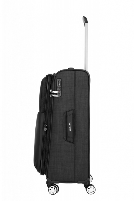 Troler de cala Travelite PROOF 4 roti  Mediu Extensibil Negru [9]
