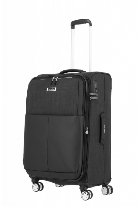 Troler de cala Travelite PROOF 4 roti  Mediu Extensibil Negru [11]