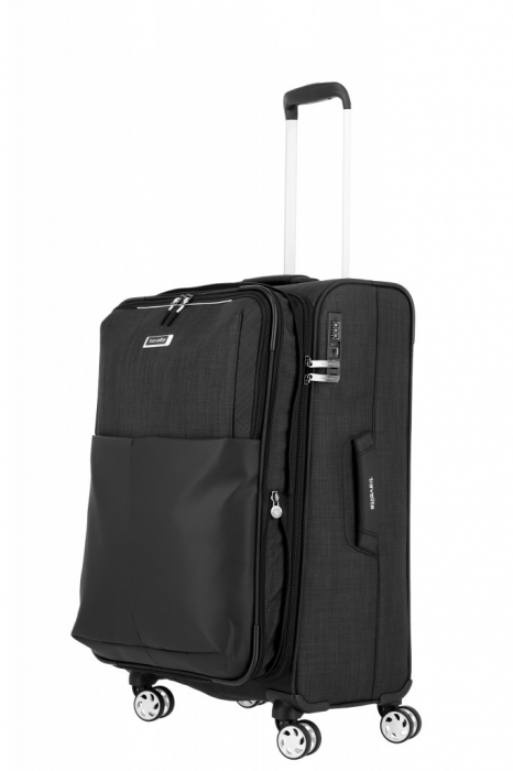 Troler de cala Travelite PROOF 4 roti  Mediu Extensibil Negru [3]