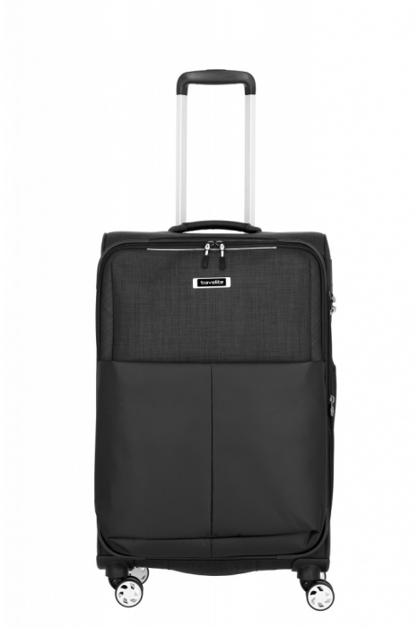 Troler de cala Travelite PROOF 4 roti  Mediu Extensibil Negru [12]