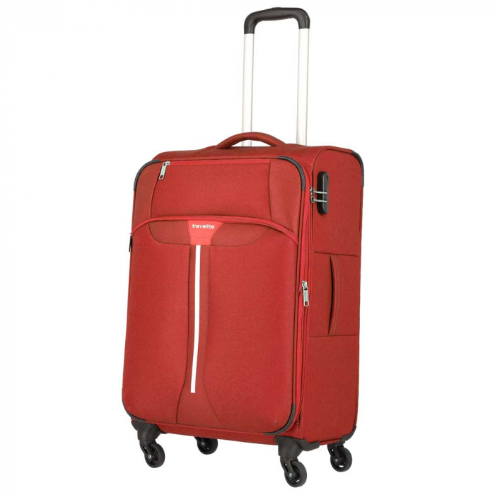 Set trolere Travelite Speedline 4 roti L/M extensibil/S 2 roti/ Geanta de bord inclusa - Rosu [3]