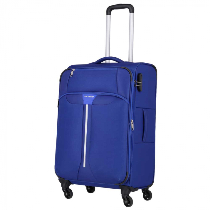 Set trolere Travelite Speedline 4 roti L/M extensibil/S/ Geanta de bord inclusa - Albastru [3]