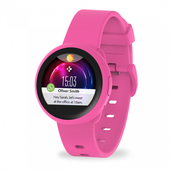 Smartwatch MyKronoz ZeRound 3 Lite Rezistent la apa  - Roz/ Roz​​​​​​​ [2]