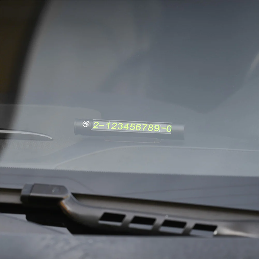 Suport Tellur doua numere de telefon pentru parcare temporara, metalic, negru [5]
