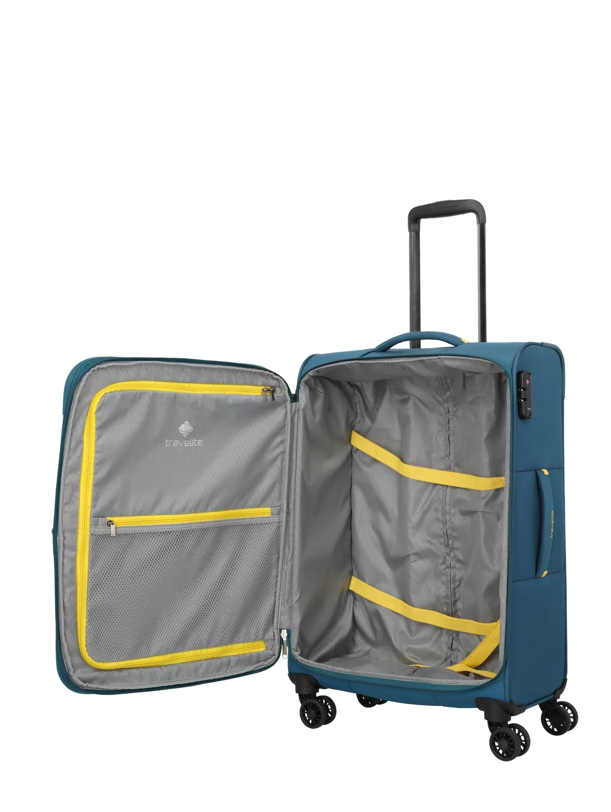 Travelite Set valize Umbria cu 4 roți, 3 piese, cu pliuri extensibile,Albastru [10]