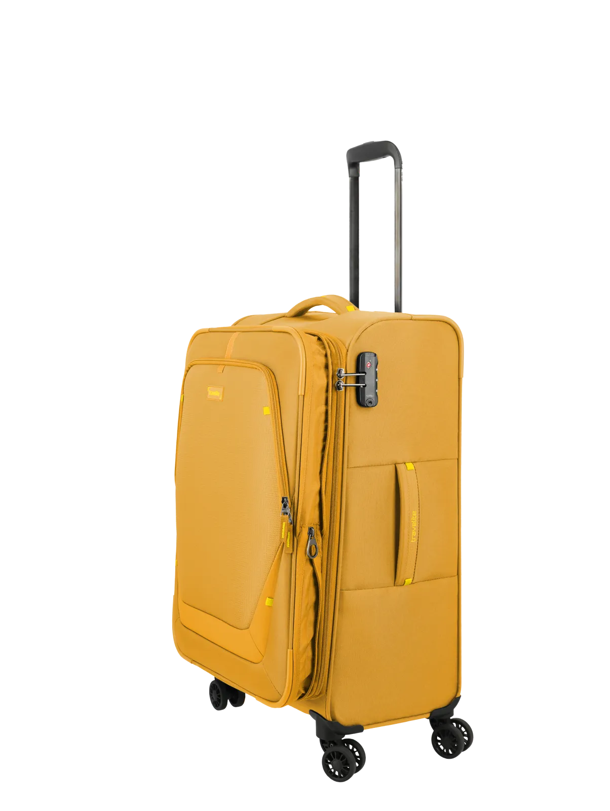 Travelite Set valize Umbria cu 4 roți, 3 piese, cu pliuri extensibile,Galben [3]