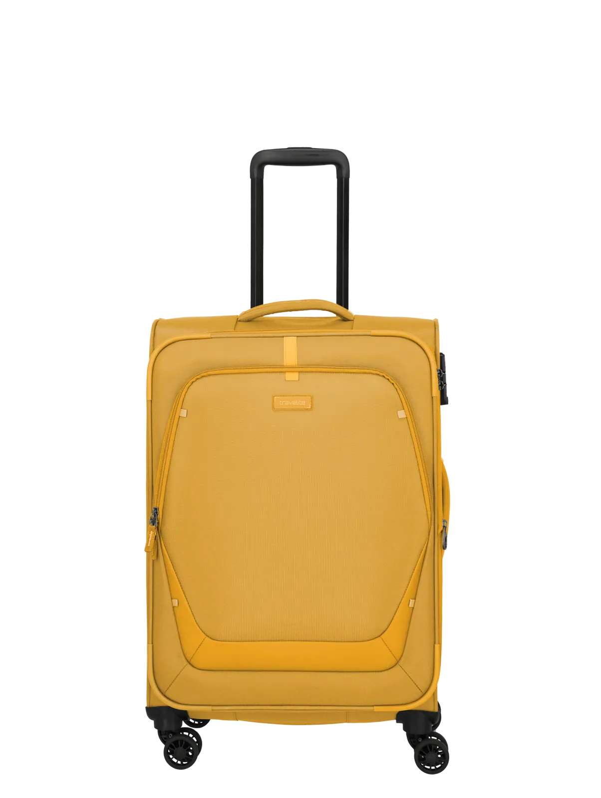 Travelite Set valize Umbria cu 4 roți, 3 piese, cu pliuri extensibile,Galben [5]