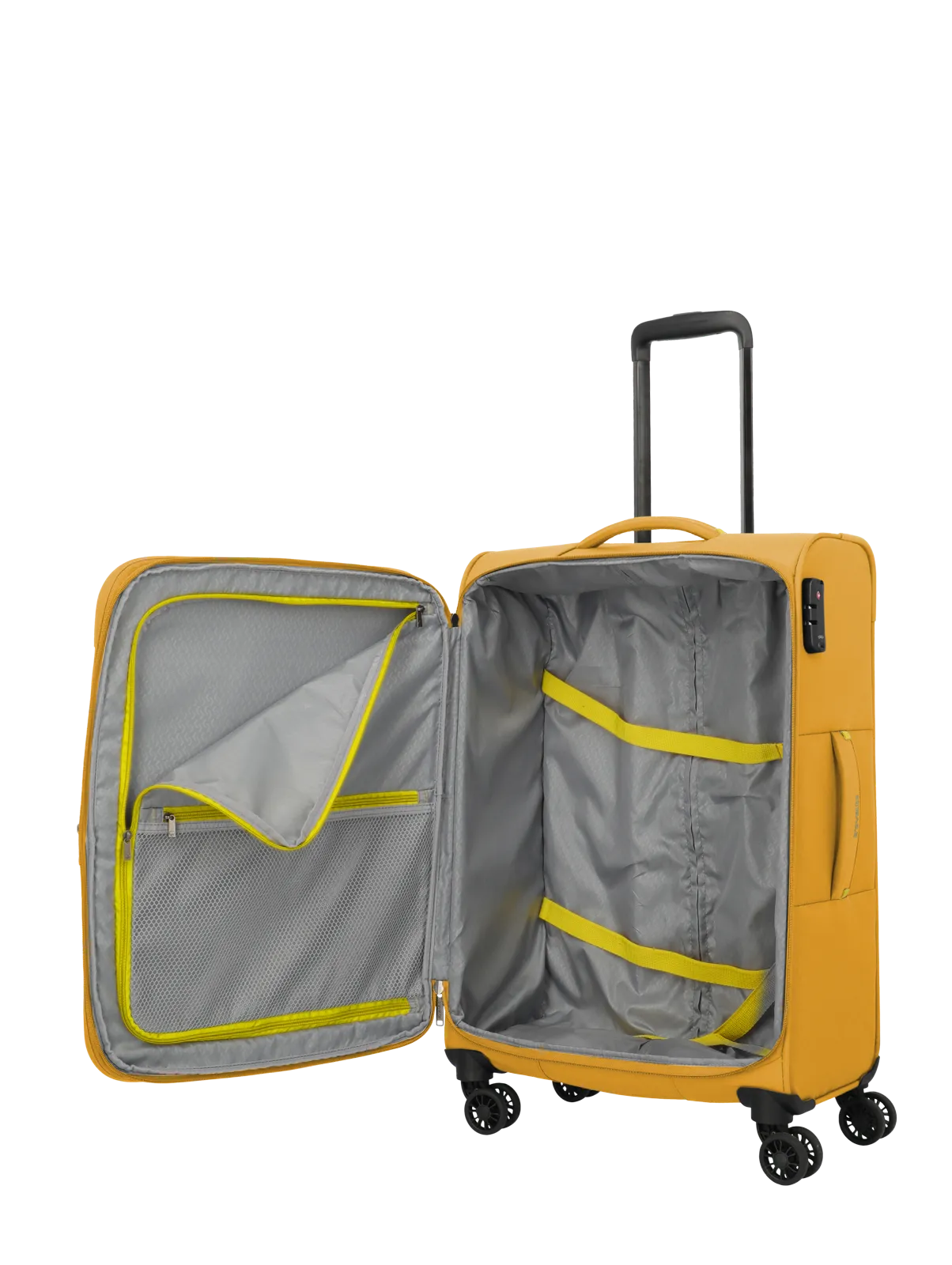Travelite Set valize Umbria cu 4 roți, 3 piese, cu pliuri extensibile,Galben [9]