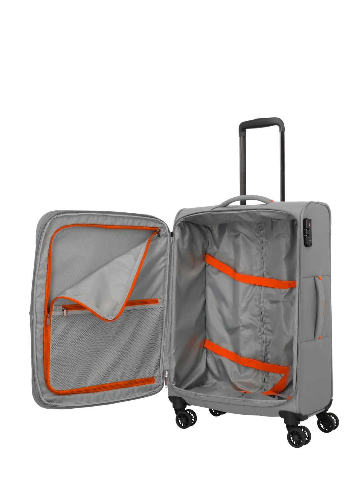 Travelite Set valize Umbria cu 4 roți, 3 piese, cu pliuri extensibile,Gri [6]