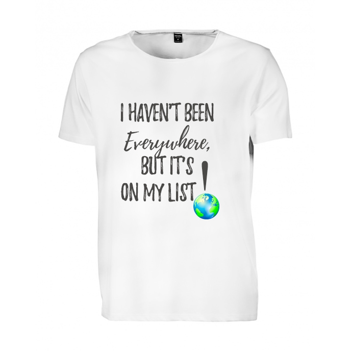 Tricou barbati "On my list" - L, alb [2]