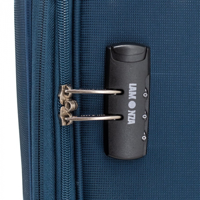 Troler de cala mediu Lamonza Kai 69x43x28 cm, 2.9 kg, expandabil 30%, albastru [3]