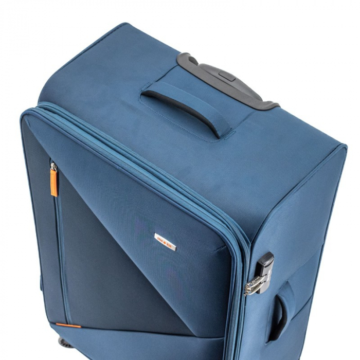 Troler de cala mare Kai 79x48x31 cm, 3.4 kg, expandabil 30%, albastru [2]