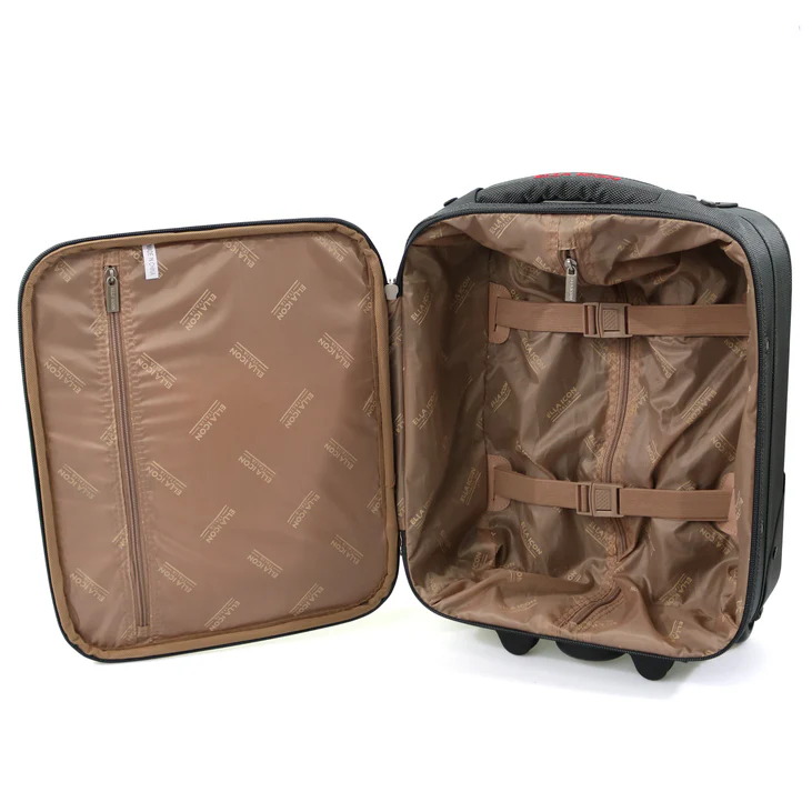 Troler Carla Gri cu Rosu 40x30x15cm [5]