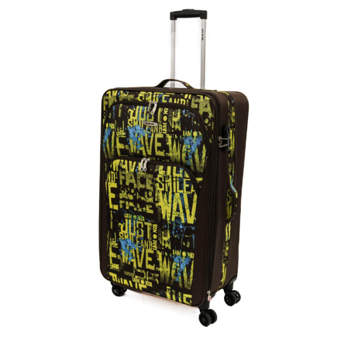 Troler Colage 77X45X28 cm, expandabil, 3.4 kg, print [1]