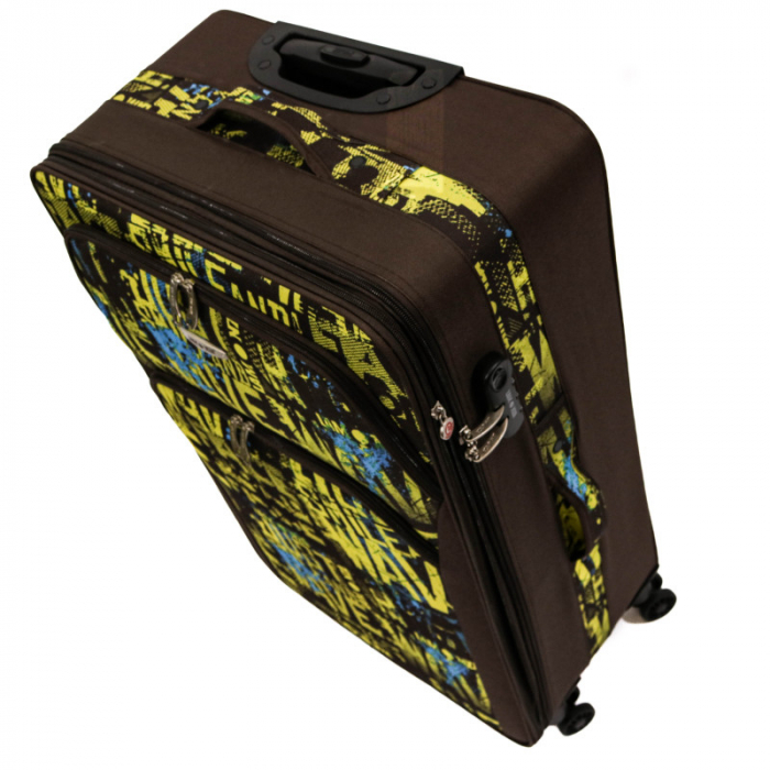Troler Colage 77X45X28 cm, expandabil, 3.4 kg, print [7]