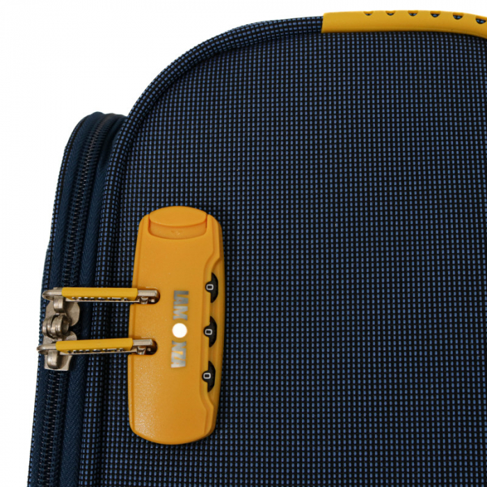 Troler de cabina (S) Lamonza Cruise, 55x37x22 cm , bleumarin/galben [8]