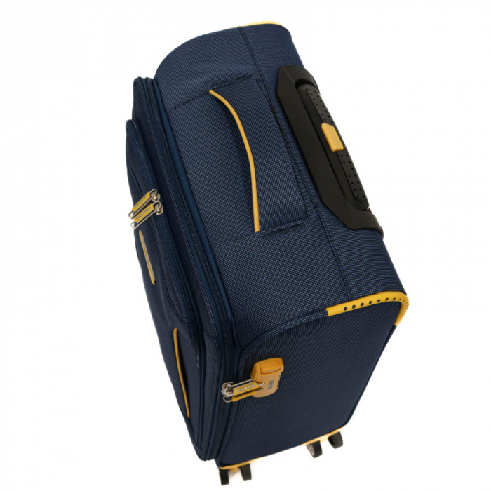 Troler de cabina (S) Lamonza Cruise, 55x37x22 cm , bleumarin/galben [7]