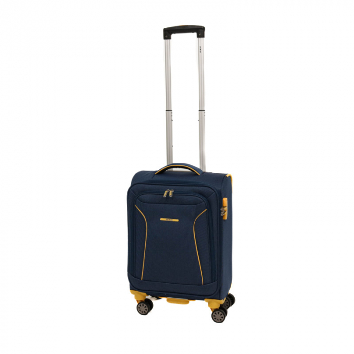 Troler de cabina (S) Lamonza Cruise, 55x37x22 cm , bleumarin/galben [1]