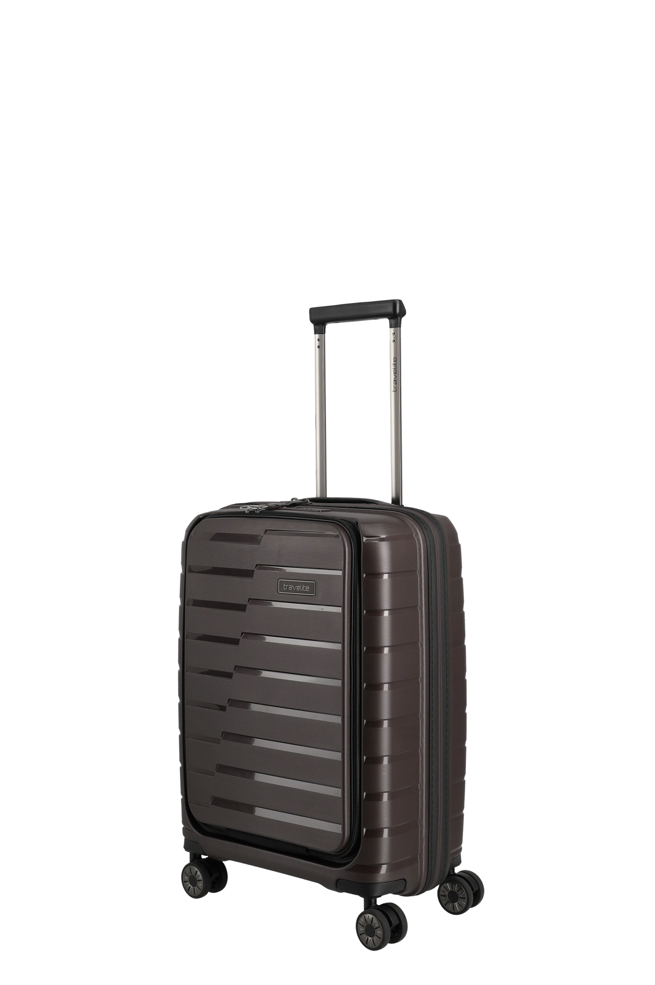 Troler de cabina ( S) 55 x 39 x 23 cm, Travelite Air Base cu buzunar frontal pentru laptop,Coffee [8]