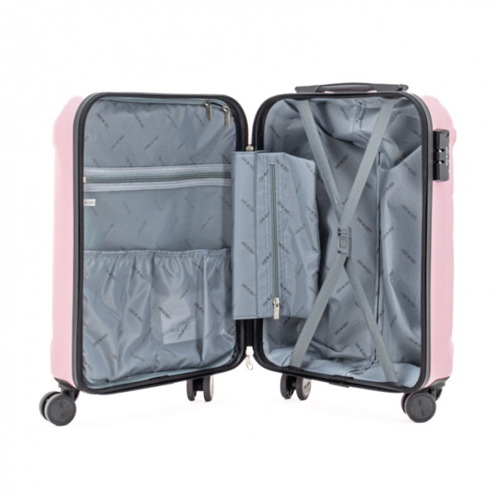 Troler de cabina (S) Lamonza CAPRI 55x36x22 CM, 2.9 kg, roz [2]