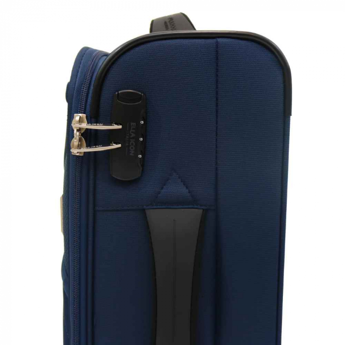 Troler de cabina(S) ELLA ICON STARK TEXTIL BLEUMARIN 55X36X23 CM InBagaj.ro [4]
