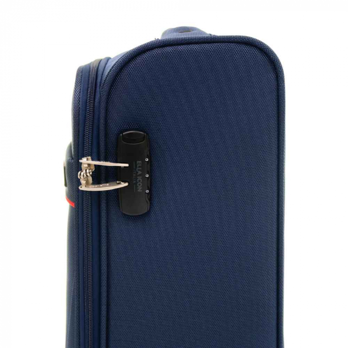 Troler de cabina(S) ELLA ICON PETRA TEXTIL Albastru 55X36X24 CM [4]