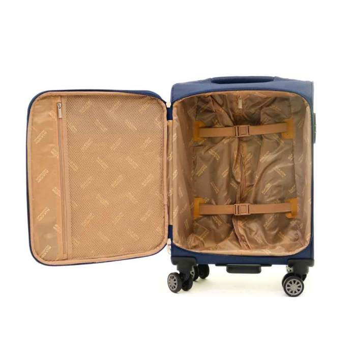 Troler de cabina(S) ELLA ICON PETRA TEXTIL Albastru 55X36X24 CM [5]