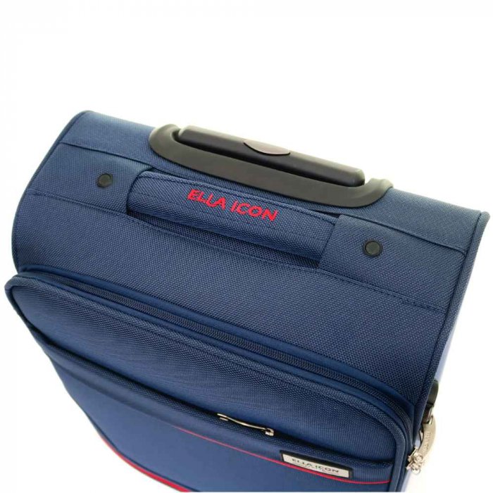 Troler de cabina(S) ELLA ICON PETRA TEXTIL Albastru 55X36X24 CM [3]
