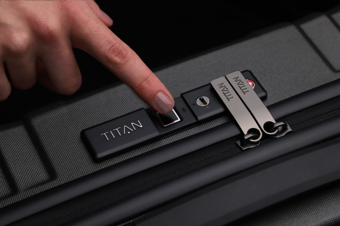 Troler de cabina TITAN X-RAY PRO M ( 50 x 72 x 28 cm) - Amprenta digitala si USB inclus  [14]