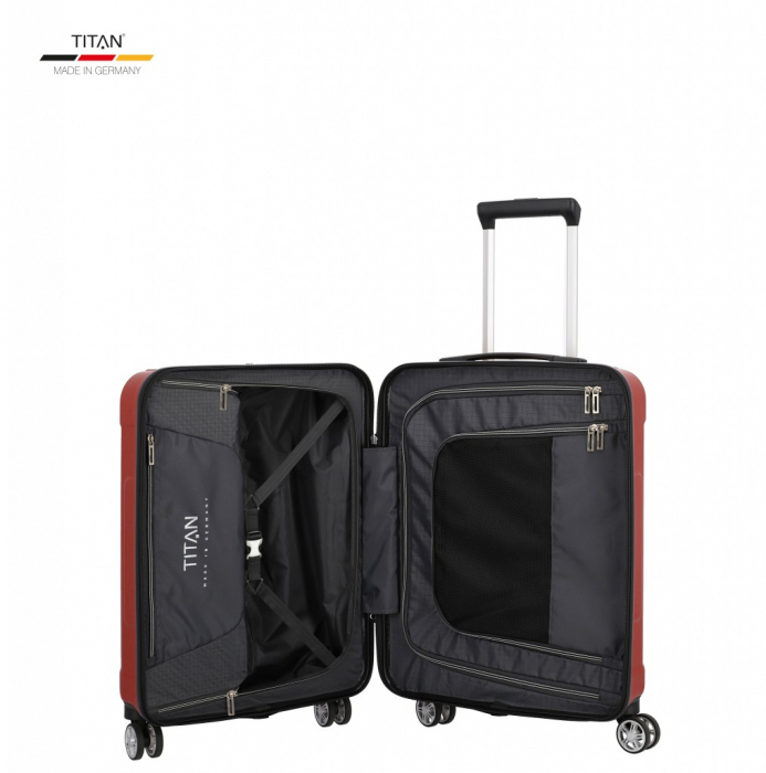 Troler de cabina TITAN X-RAY ( 40 x 55 x 20 cm) 4 roti - Rosu atomic [5]