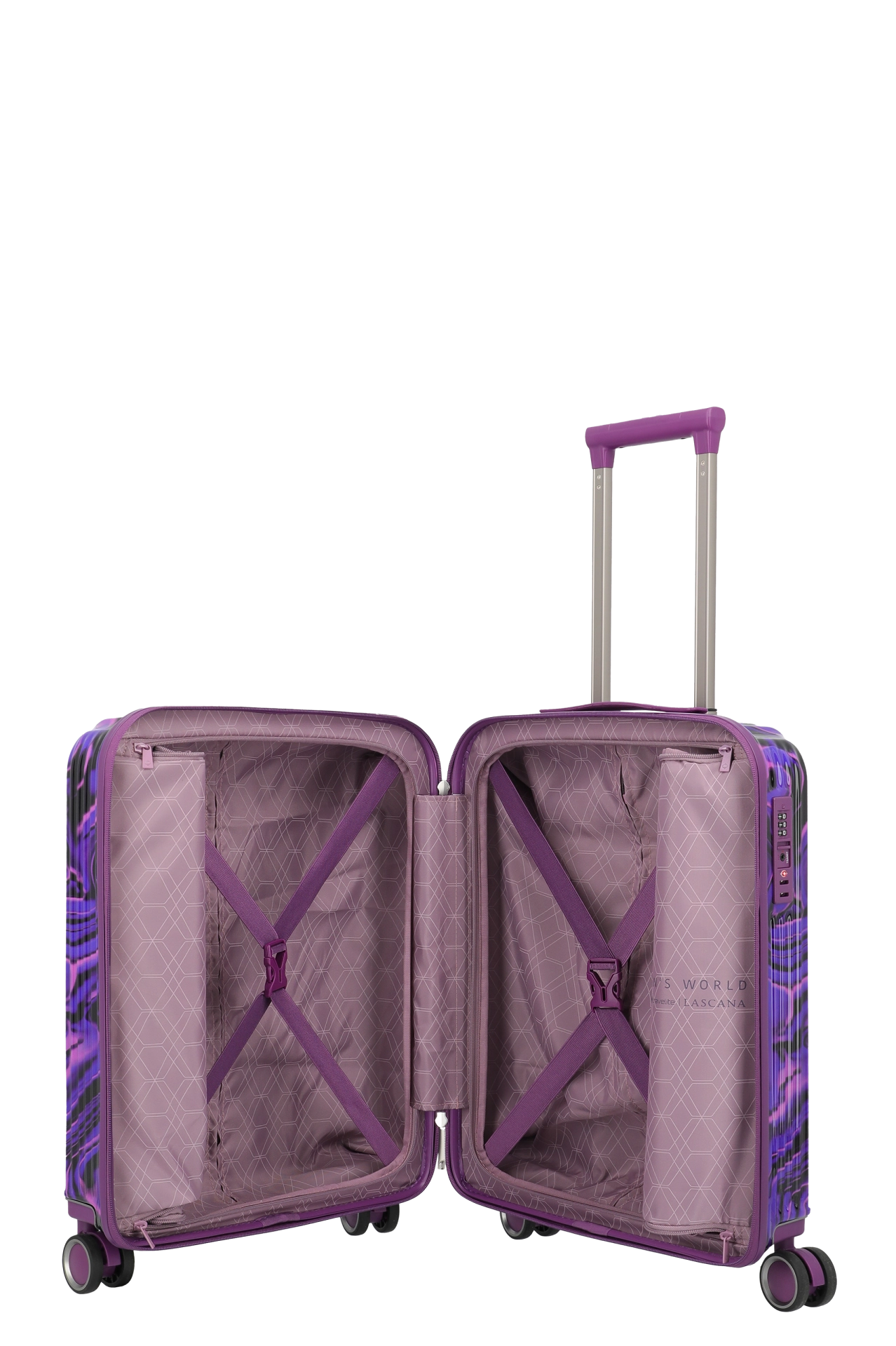 Troler de cabina Travelite LASCANA EDITION , Purple Swirl  55 x 40 x 23 cm - S [5]