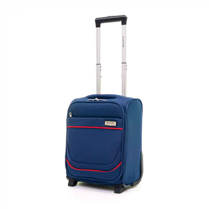 Troler de cabina(XS) ELLA ICON PETRA TEXTIL ROSU 40X30X20 CM [1]