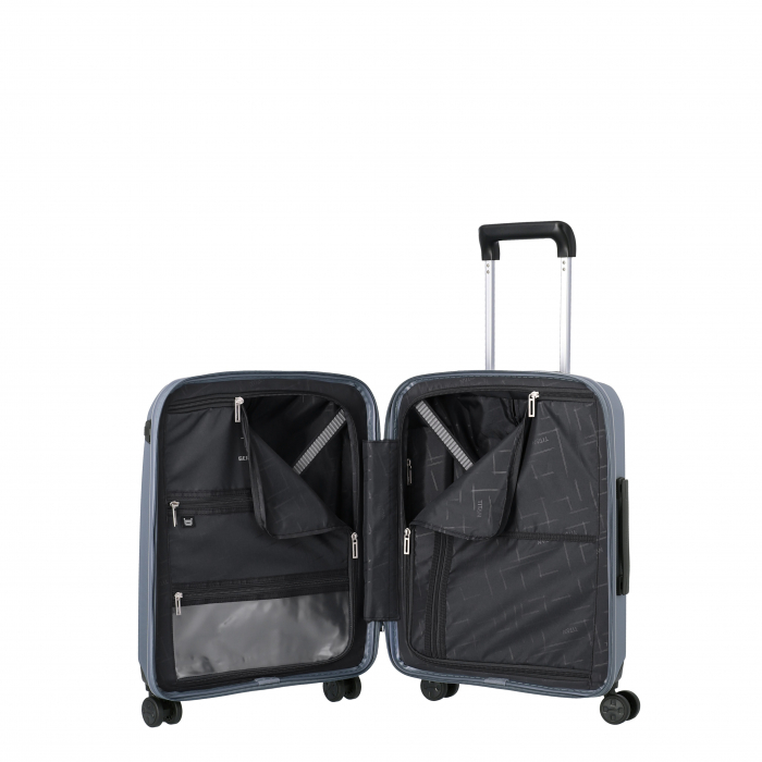 Troler de cabina - TITAN XENON 4 roti 55 cm (S) - Albastru/USB [5]