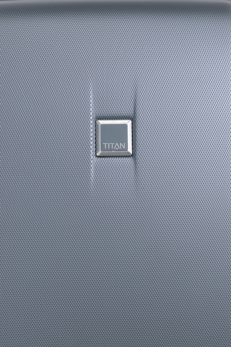 Troler de cabina - TITAN XENON 4 roti 55 cm (S) - Albastru/USB [8]