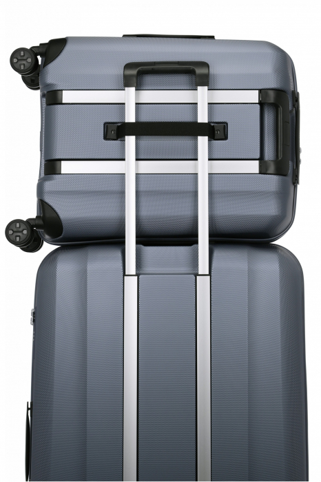 Troler de cabina - TITAN XENON 4 roti 55 cm (S) - Albastru/USB [7]