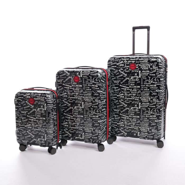 TROLER de cala ELLA ICON URBAN NEGRU - 80X52X30 CM [7]