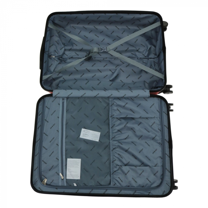 Troler de cala LAMONZA GLAMOUR 78X51X31 CM, 4 KG, CANTAR INCORPORAT - ALBASTRU INBAGAJ [2]