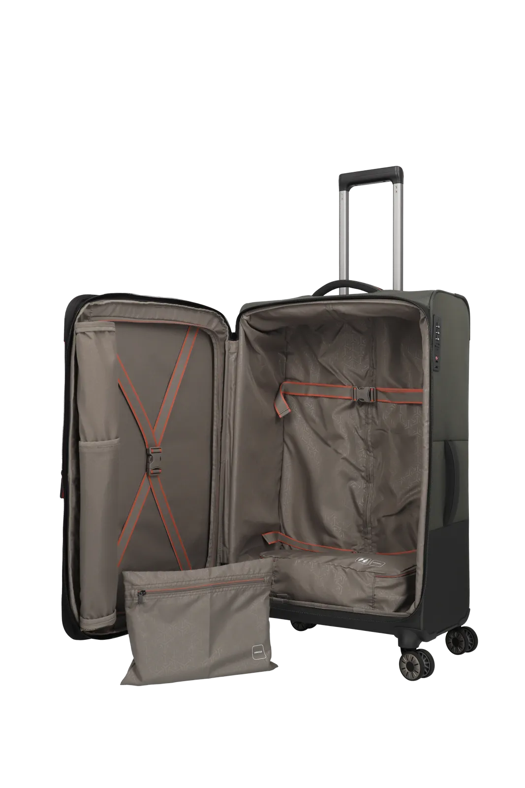 Troler de cala mare(L) Travelite Crosslite ,4 roti duble, 77 x 47 x 32/36 cm ,expandabil [6]