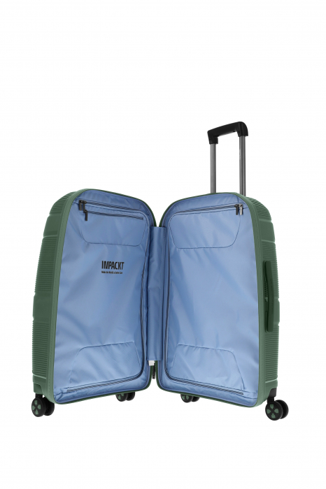 Troler de cala mediu(M) Travelite Impackt, 4 roti, 67x45x28 cm, inbagaj [3]