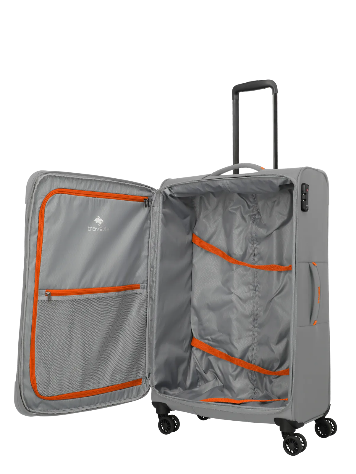 Troler de cala mare(L) Travelite Umbria cu pliuri extensibile,Gri [6]