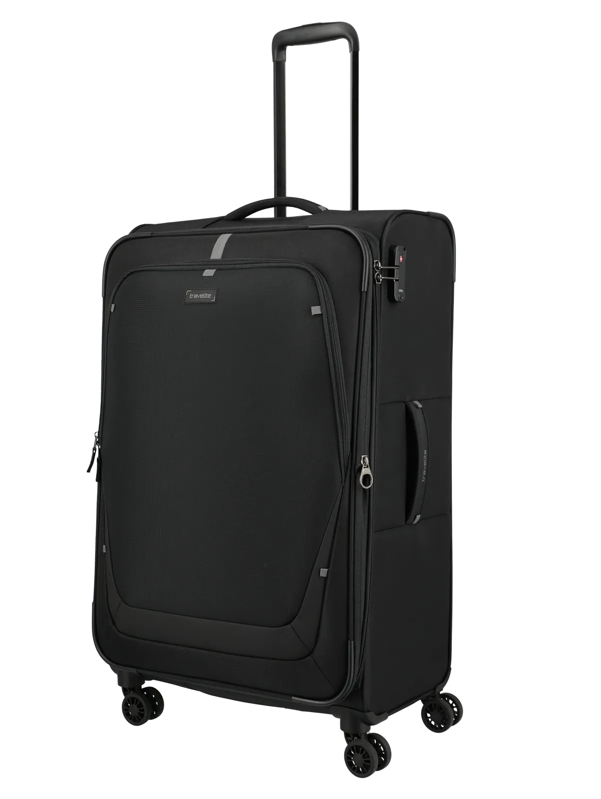 Troler de cala mare(L) Travelite Umbria cu pliuri extensibile,Negru [9]