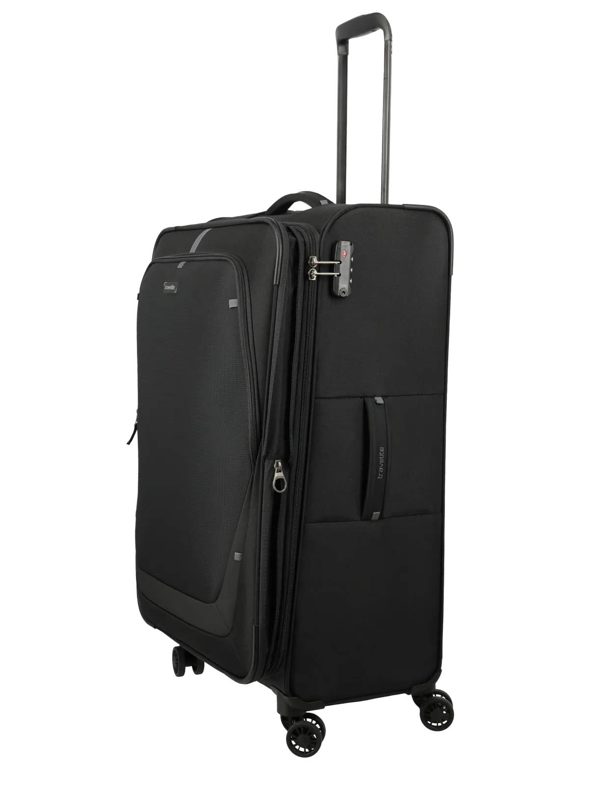 Troler de cala mare(L) Travelite Umbria cu pliuri extensibile,Negru [10]
