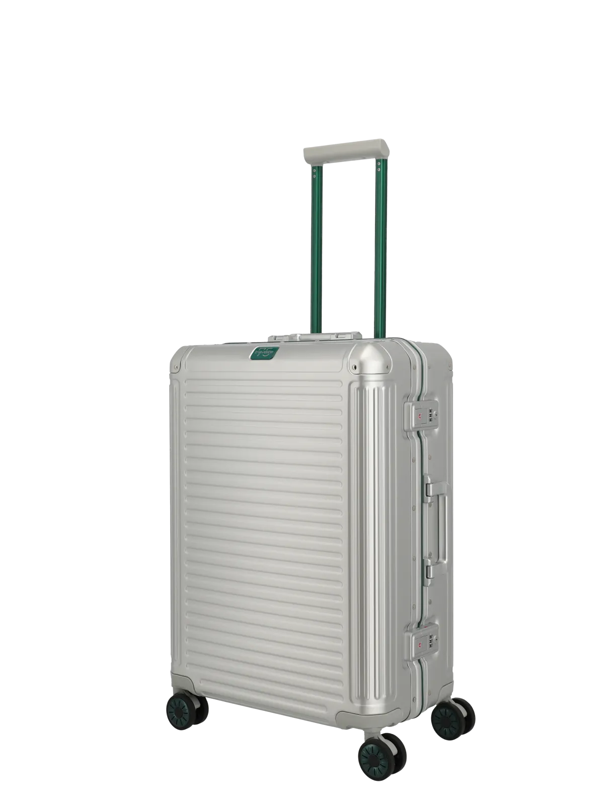Troler de cala mediu (M) Travelite NEXT 67x47x26 cm, Aluminiu, Argintiu-Verde ,Ediţie specială [8]