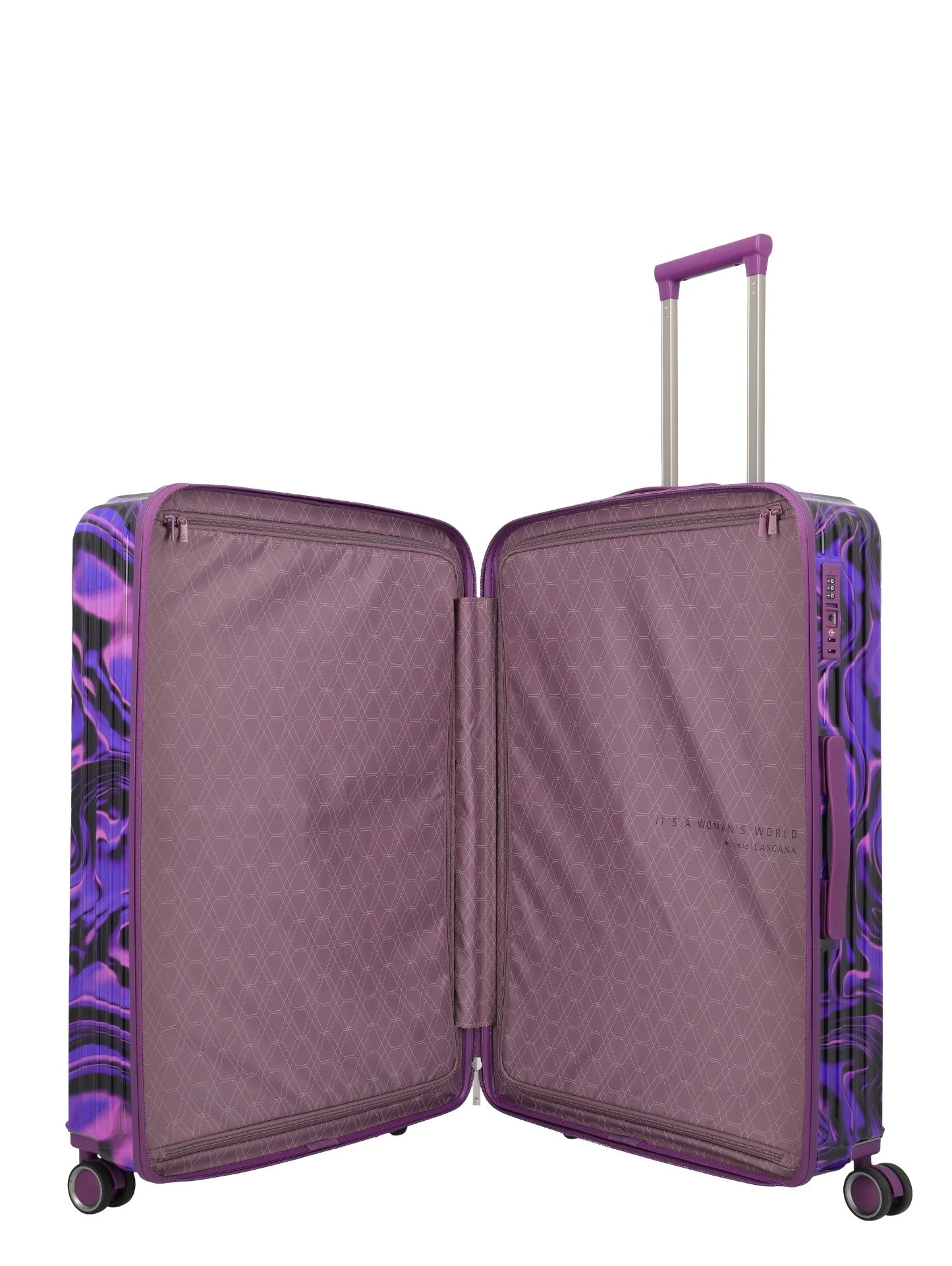Troler de cala mare Travelite LASCANA EDITION , Purple Swirl 76 x 51 x 29 cm - L [10]