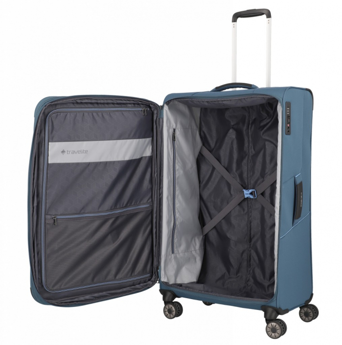 Troler de cala mare Travelite Capri 4 roti,  76 x 46 x 30 cm [4]