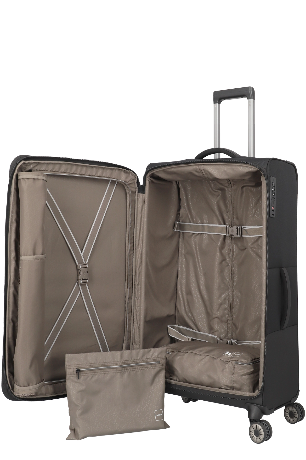 Troler de cala mare(XL) Travelite Crosslite ,4 roti duble, 81 x 52 x 32/36 cm ,expandabil [3]