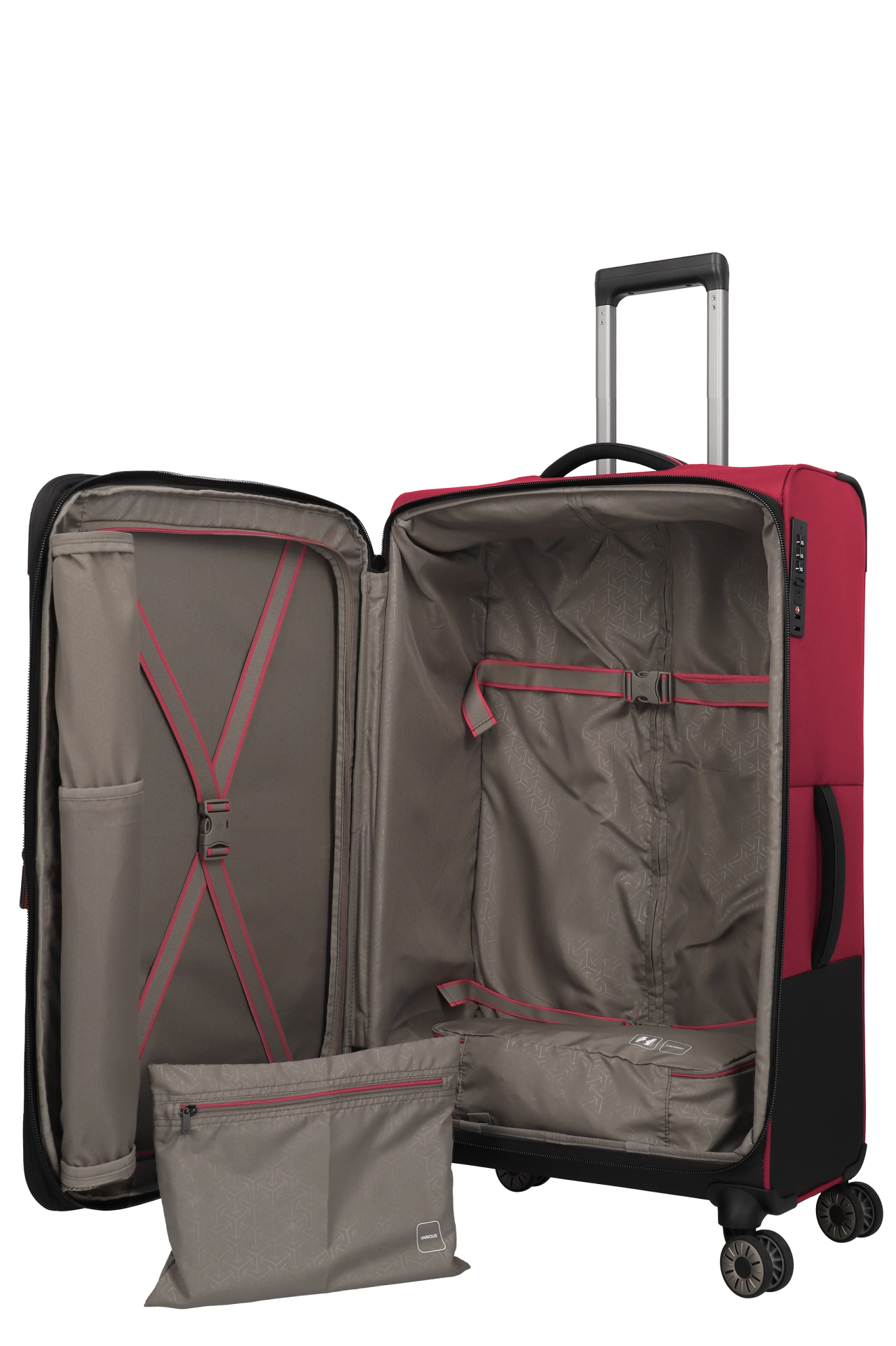 Troler de cala mare(XL) Travelite Crosslite ,4 roti duble, 81 x 52 x 32/36 cm ,expandabil [10]