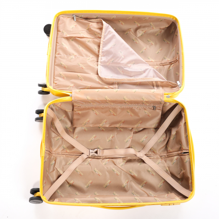 Troler de cala mediu ELLA ICON FLY Galben 67X45X27 CM  InBagaj [6]